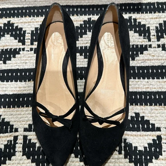 ARMANI COLLEZIONI Silk Bow Flats Size 39